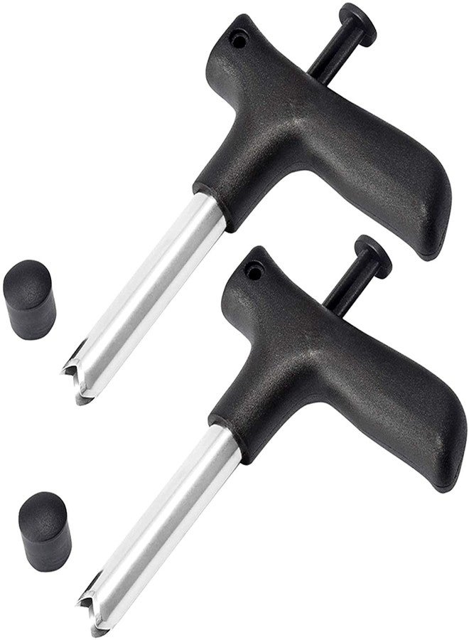 ImegaZ Tender Coconut Opener Stainless Steel Drill Cutter Peeler with Cleaner Stick Coconut Tool Pack of 2 - Image 1
